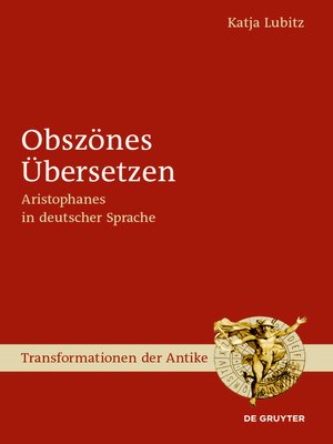 cover image of Obszönes Übersetzen